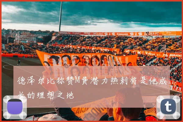 德泽尔比称赞M费潜力热刺将是他成长的理想之地